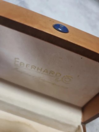 Scatola vintage legno Eberhard & Co