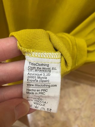Vestido amarillo talla S