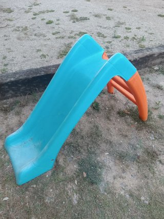 Tobogán Smoby Azul y Naranja