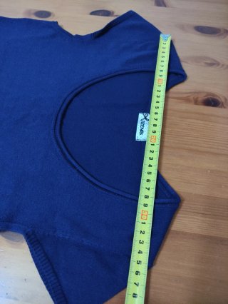 Vestito blu a maniche corte