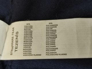 Vestito blu a maniche corte