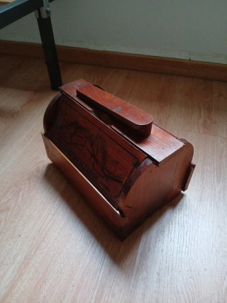 Zapatero vintage de madera