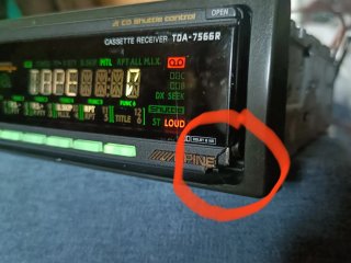Alpine TDA-7566R Autoradio Vintage