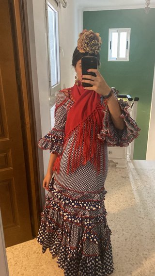 Traje de flamenca con volantes