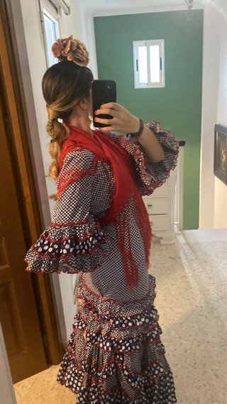 Traje de flamenca con volantes