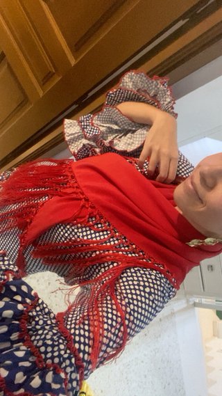 Traje de flamenca con volantes