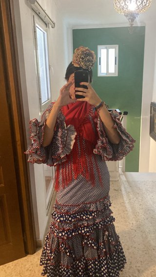 Traje de flamenca con volantes