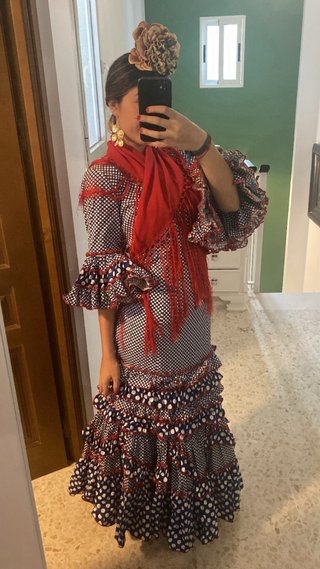 Traje de flamenca con volantes