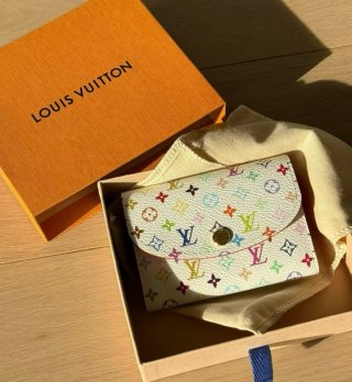 Portafoglio Louis Vuitton Multicolore Bianco