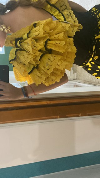 Traje de flamenca con volantes