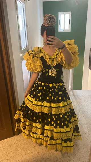 Traje de flamenca con volantes