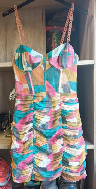 Vestido mini estampado