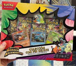 Pokémon Heroes Ascendentes Pin Colección 5 sobres