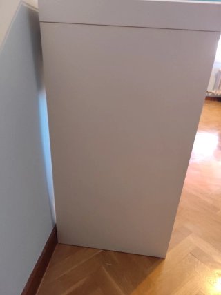 Tocador Ikea Malm Blanco con Cristal