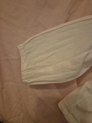 Blusa bebé blanca manga larga