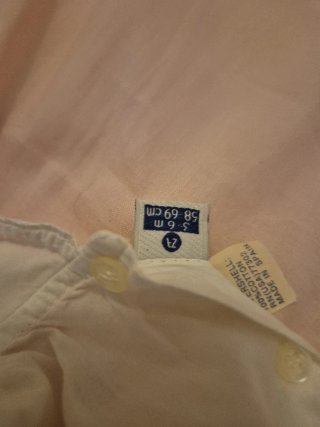 Blusa bebé blanca manga larga