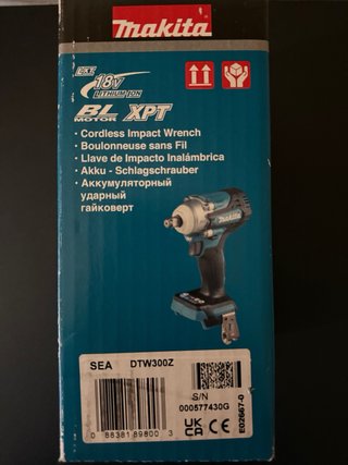 Makita Atornillador de Impacto DTW300Z