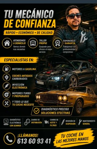 Mecánico y electricista del automóvil. Diagnóstico