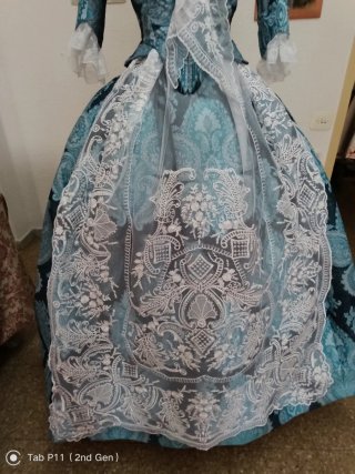 Vestido de fallera tonos azules Completo