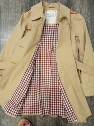 Gabardina niña Basso Talla 8 Beige