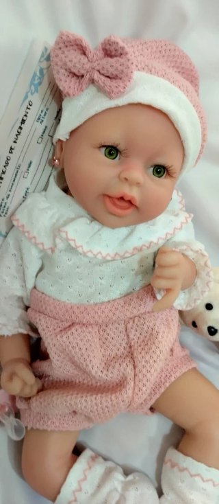 Bebé Reborn Silicona Completa 39cm