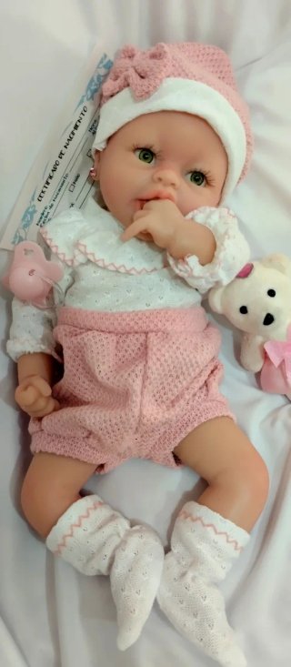 Bebé Reborn Silicona Completa 39cm