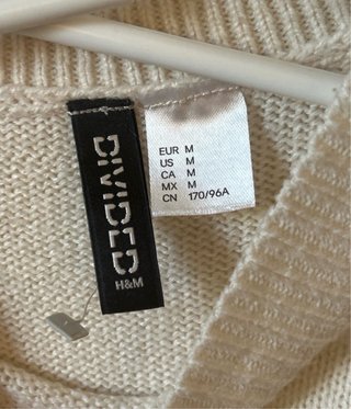 Jersey crema de punto fino