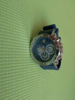 Reloj Ferrari Cronógrafo Azul y Plateado