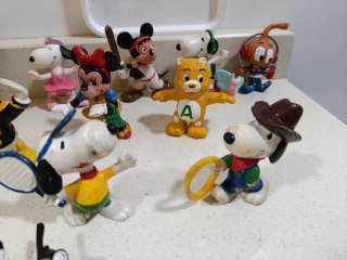 15 Figuras Goma Colección Disney/Snoopy