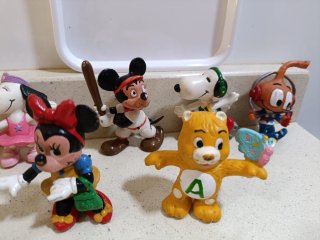 15 Figuras Goma Colección Disney/Snoopy