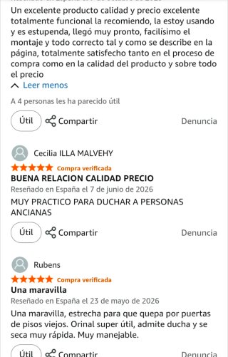 NUEVA Silla de ducha y WC Multifuncional
