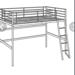 Litera Blanca 90x200cm Ikea