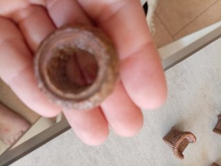 Juego de terraza miniatura de resina estilo mimbre