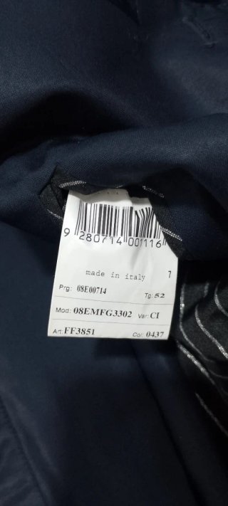 Abito uomo elegante blu nuovo