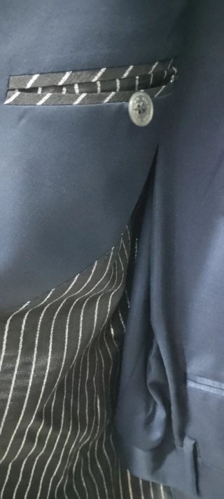 Abito uomo elegante blu nuovo