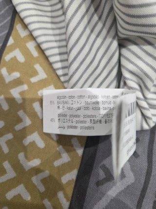 Camisa Zara Rayas Gris y Blanca Talla M