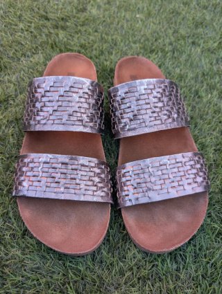 Sandalias Biba T40 Bronce y Dorado