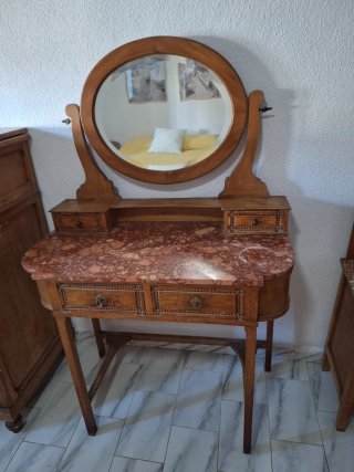 Pack Muebles Vintage Madera y Mármol