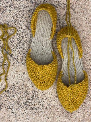 Alpargatas Crochet Hechas a Mano Talla 35-42