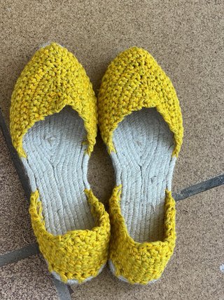 Alpargatas Crochet Hechas a Mano Talla 35-42