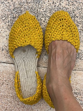 Alpargatas Crochet Hechas a Mano Talla 35-42