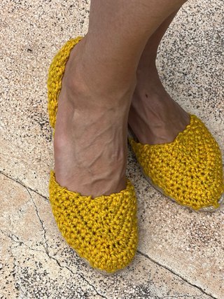 Alpargatas Crochet Hechas a Mano Talla 35-42