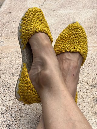 Alpargatas Crochet Hechas a Mano Talla 35-42