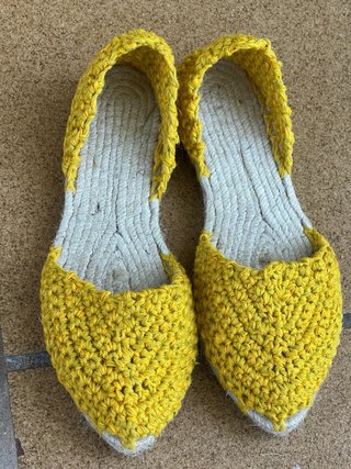 Alpargatas Crochet Hechas a Mano Talla 35-42