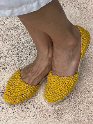 Alpargatas Crochet Hechas a Mano Talla 35-42