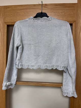 Chaqueta Bolero Niña Pecosa Talla 14Y Gris