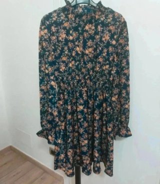Abito floreale blu scuro Taglia L