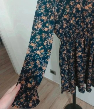 Abito floreale blu scuro Taglia L