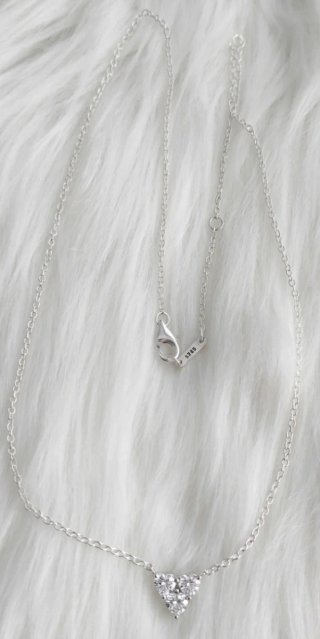 Collar Pandora Corazón Brillante Plata