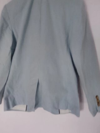 Americana de traje azul